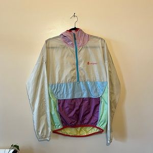 Cotopaxi Teca windbreaker jacket Del Dia pattern.